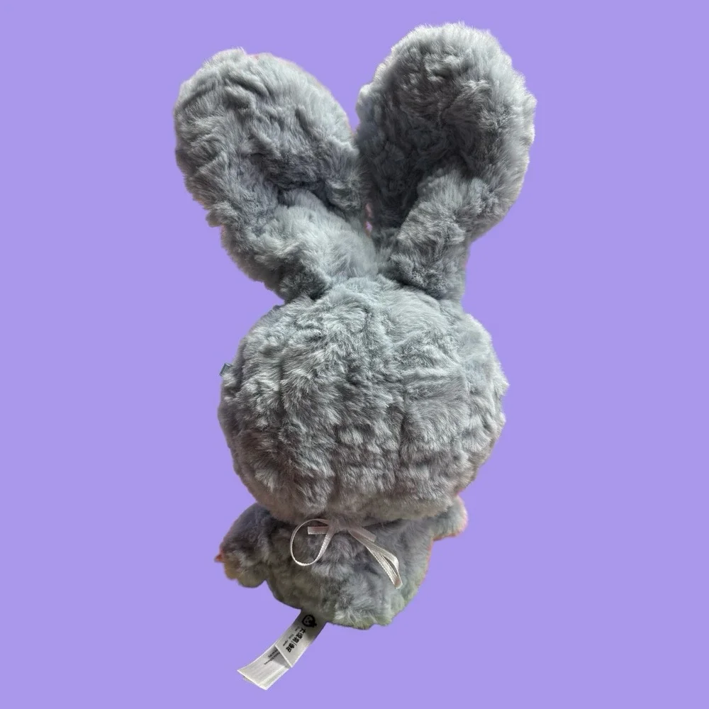 Baby Three Gray Bunny Crying Eyes Plush Doll Cure Planet Tagged No Box DPL4300